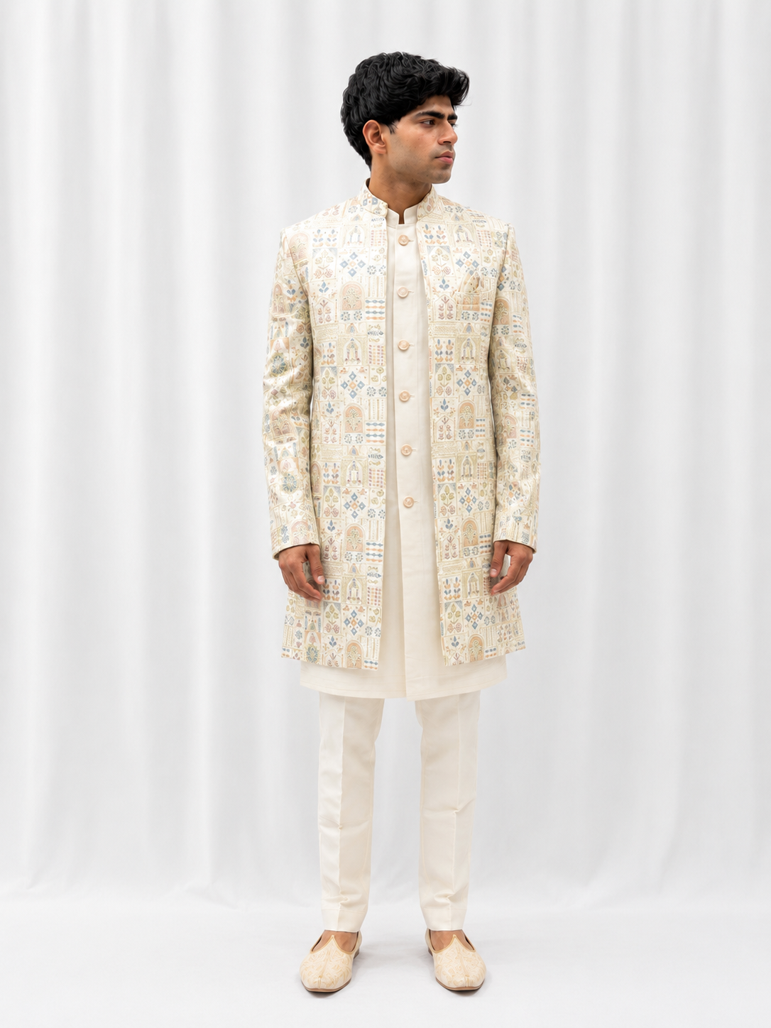 Indo Western Printed Set For Man
