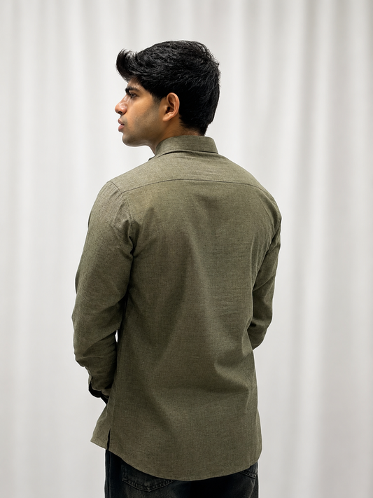 Olive Green Short Kurta Only