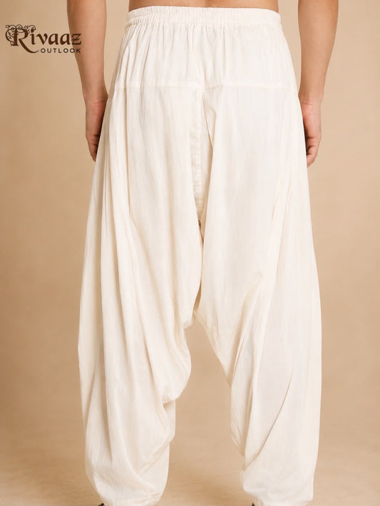 Men's Rayon Cotton Patiala Salwar | Comfortable Ethnic Bottom Wear