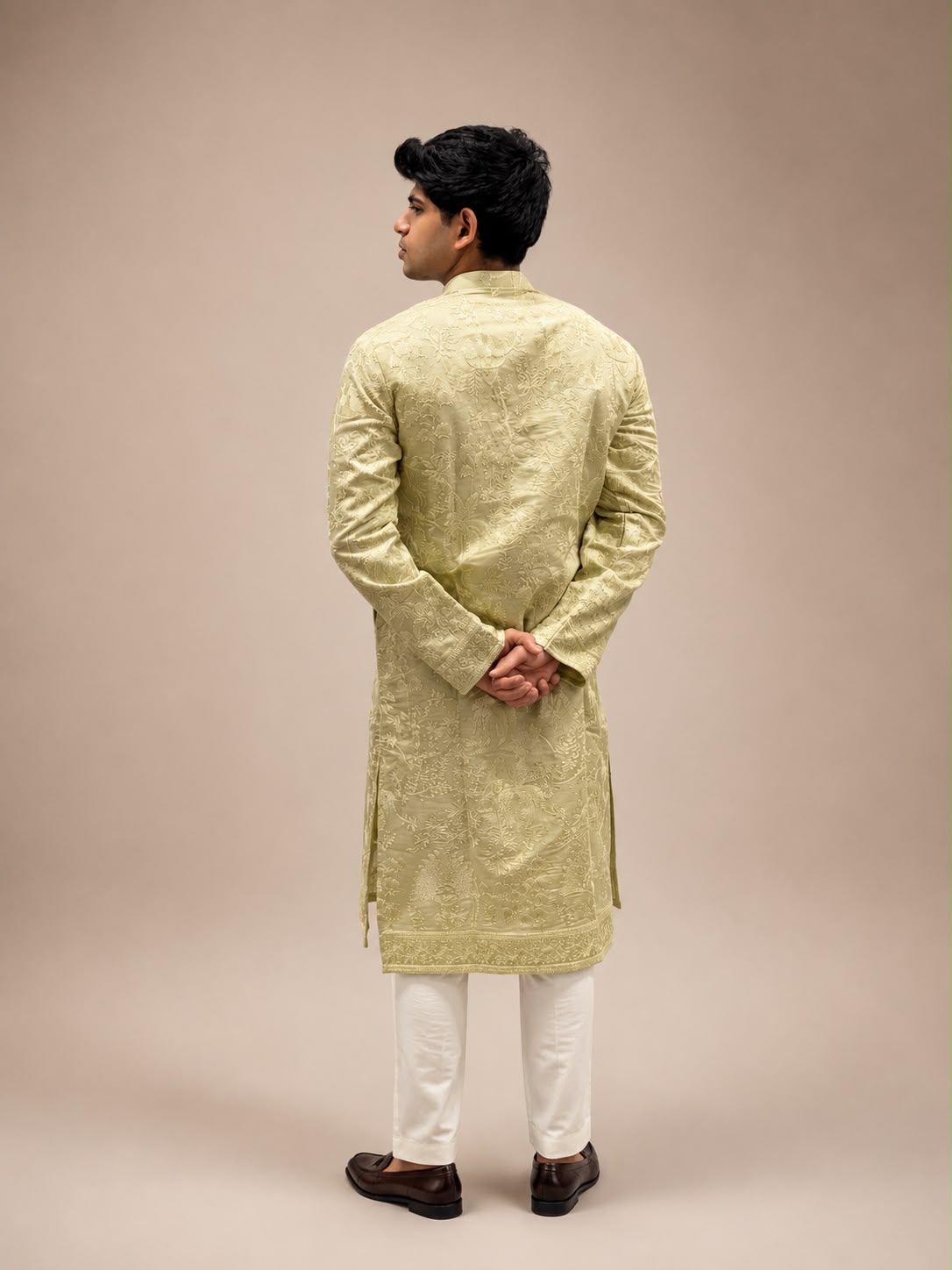 Men's Thread Work Kurta Set | Premium Embroidered