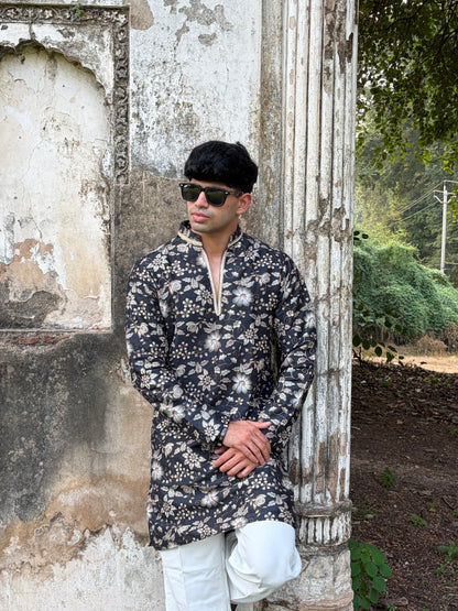 Rivaaz's Men Premium V-Neck Position Kurta