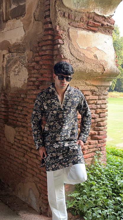 Rivaaz's Men Premium V-Neck Position Kurta