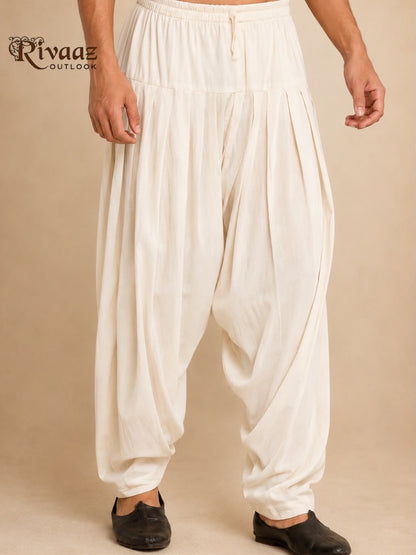 Men's Rayon Cotton Patiala Salwar | Comfortable Ethnic Bottom Wear