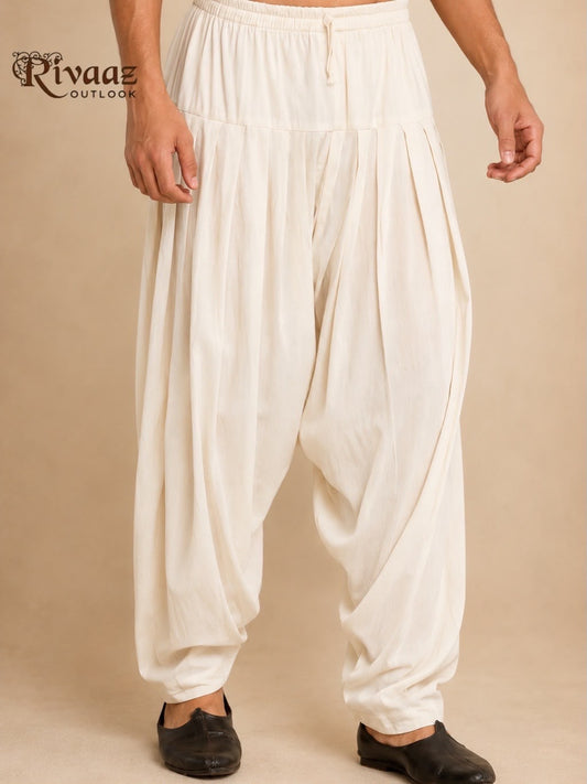 Men's Rayon Cotton Patiala Salwar | Comfortable Ethnic Bottom Wear