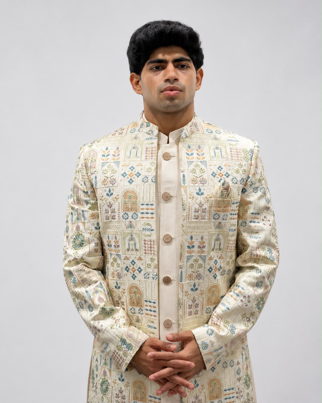 Indo Western Printed Set For Man